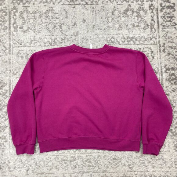 Fabletics Sweatshirt Women's Crewneck Purple Oversized Sweater Size 2XL XXL - Picture 3 of 5